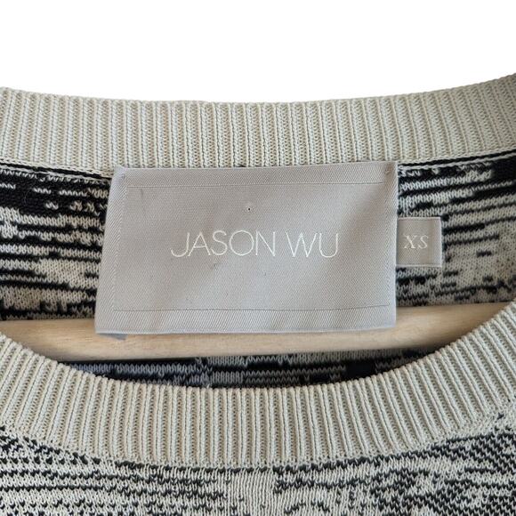 Jason Wu Spacedye Knit Textured Crewneck Pullover Sweater, Women's Size XS - Picture 3 of 7